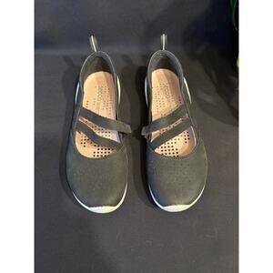 Women’s ECCO Biom Black Mary Jane Slip On Flat Shoes Size EU 38 US 7